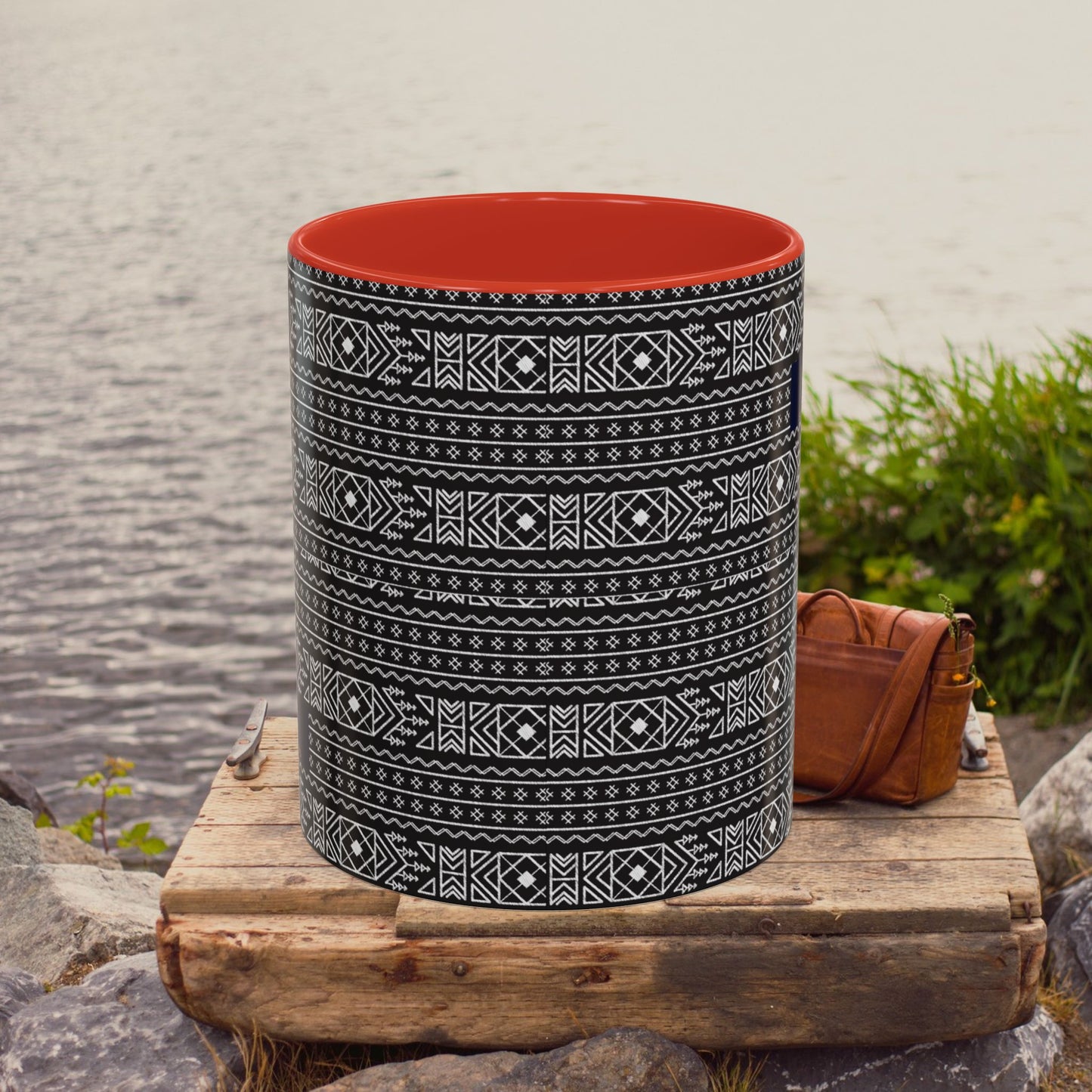 Accent Coffee Mug 11, 15oz_ N2 Series ACM11OZ PT2WW007_ Vibrant Limited Edition Design by WesternWawes: