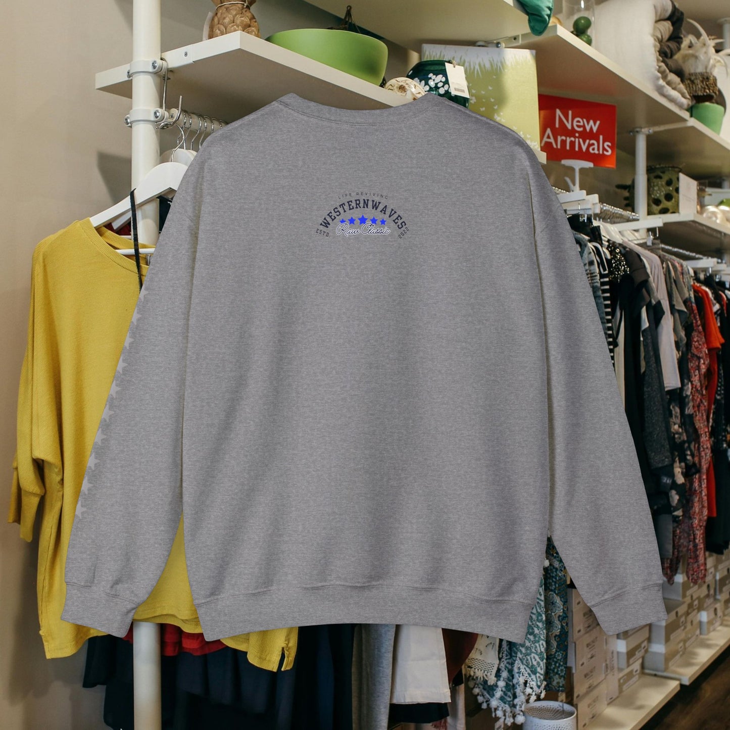 Unisex Heavy Blend™ Crewneck Sweatshirt_ N2 Sports Series UHBCSS PT2WW004_ Limited Edition 'DROPS' Brand Sweatshirt by WesternWaves: