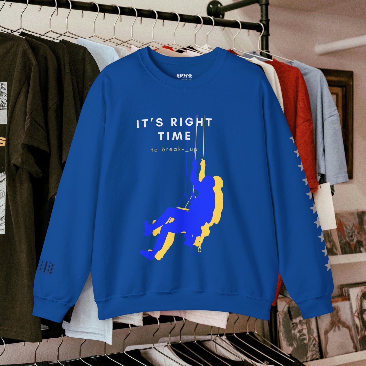 Unisex Heavy Blend™ Crewneck Sweatshirt_ N3+ Series UHBCSS PT2WW020_ Limited Edition by WesternWaves: