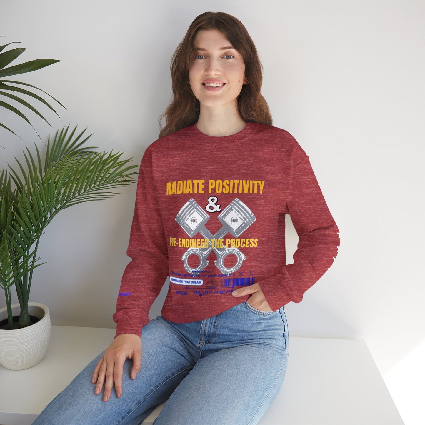 Unisex Heavy Blend™ Crewneck Sweatshirt_ N3+ Series UHBCSS PT2WW005_ Limited Edition Pure Luxury By WesternWaves: