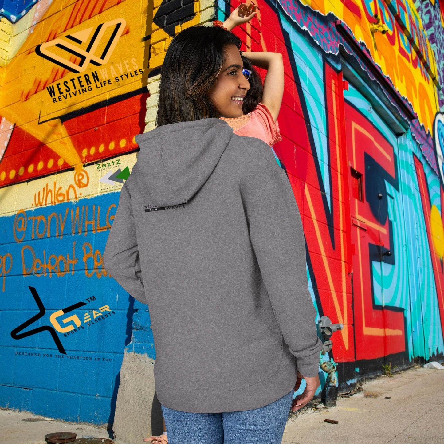 Unisex French Terry hoodie_ N8* Series USFTH PT2WW001_ Limited Edition Everyday Comfort by WesternWaves: