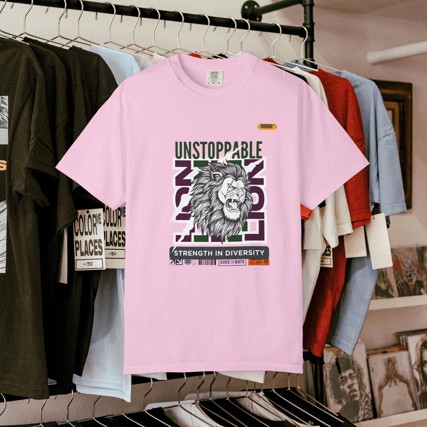 Unisex Garment-Dyed T-Shirt_ 26 June 2025_ Limited Edition Strength in Diversity by WesternWaves: