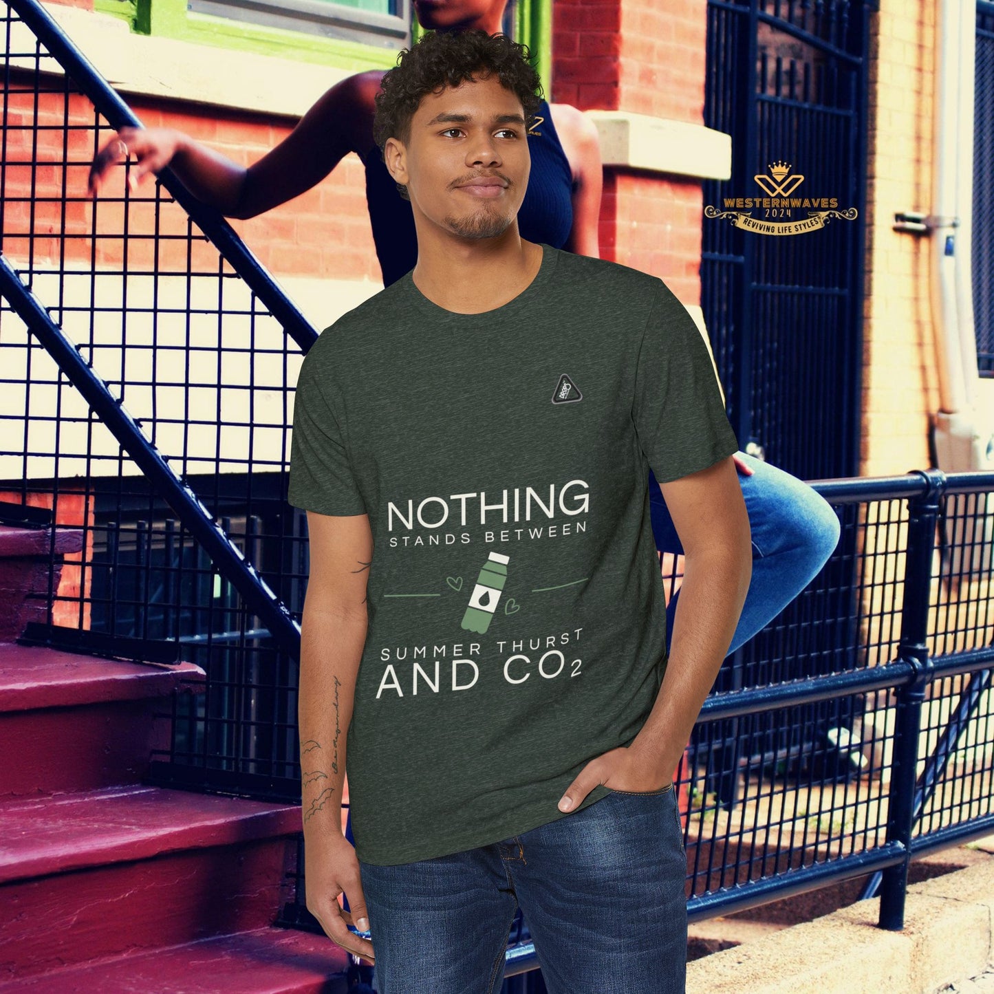 Eco-Friendly Unisex T-Shirt_ N7* Series ECOFUSTS PT2WW001_ Limited Edition Eco-Friendly T-Shirt by WesternWaves: