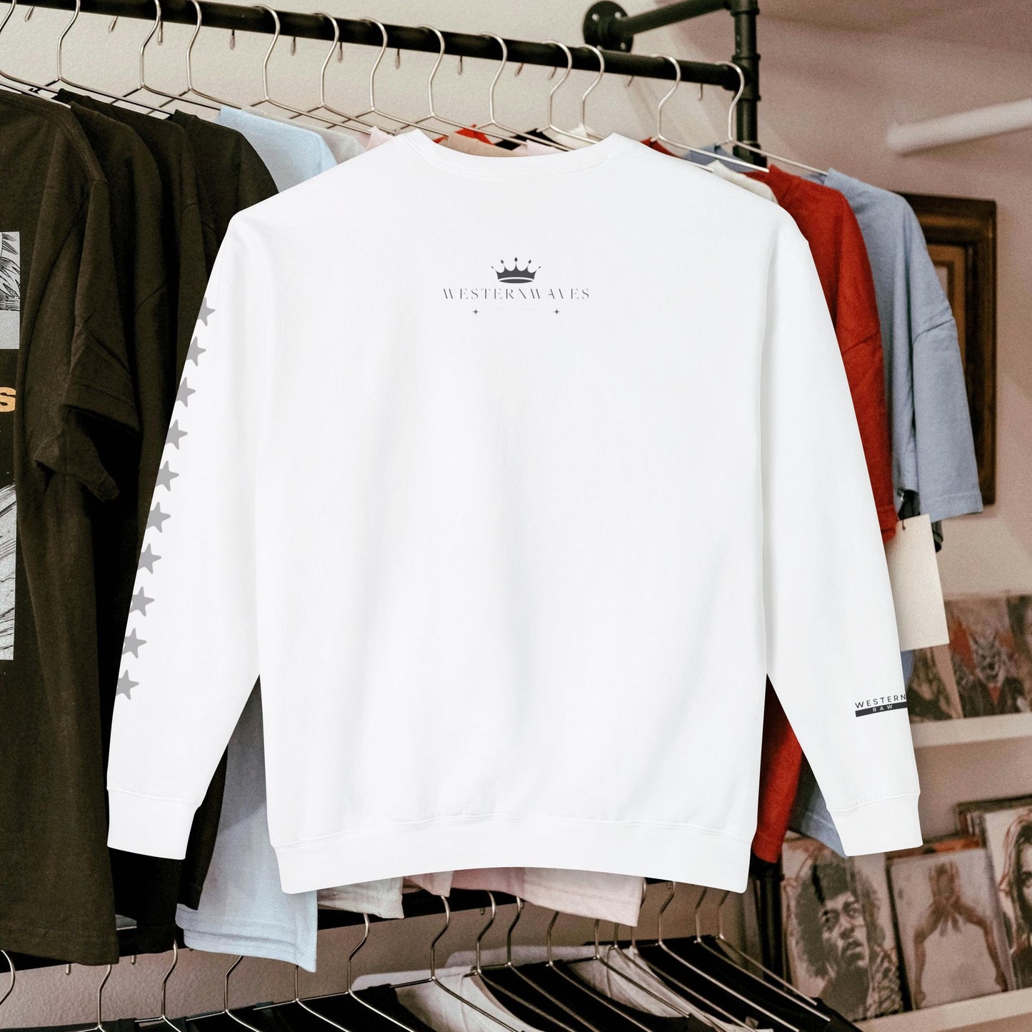 Unisex Lightweight Sweatshirt_ N7+ Series USLWSS PT2WW001_ Limited Edition by WesternWaves: