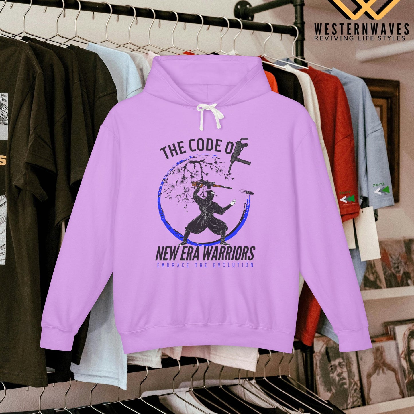 Unisex Lightweight Hooded Sweatshirt – N2+ Series SPW USLWHSS PT2WW014_ Limited Edition Crafted Comfort by WesternWaves: