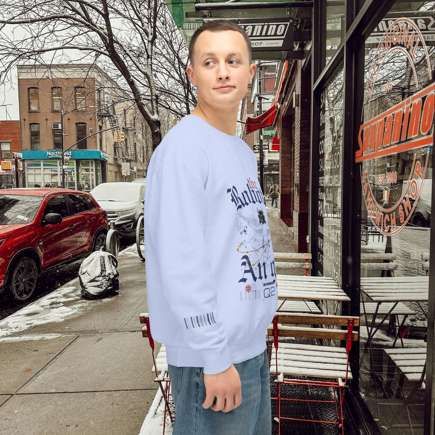 Unisex Lightweight Crewneck Sweatshirt_ N3+ Series ULWCSS PT2WW012_ Limited Edition Unparalleled Quality by WesternWaves: