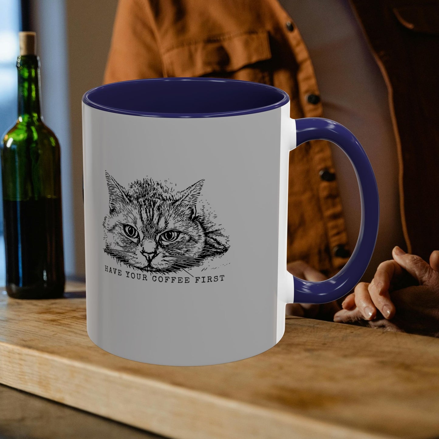 Accent Coffee Mug 11, 15oz_ N3+ Series ACM11OZ PT2WW015B_ Limited Edition Perfect Blend of Style by WesternWaves: