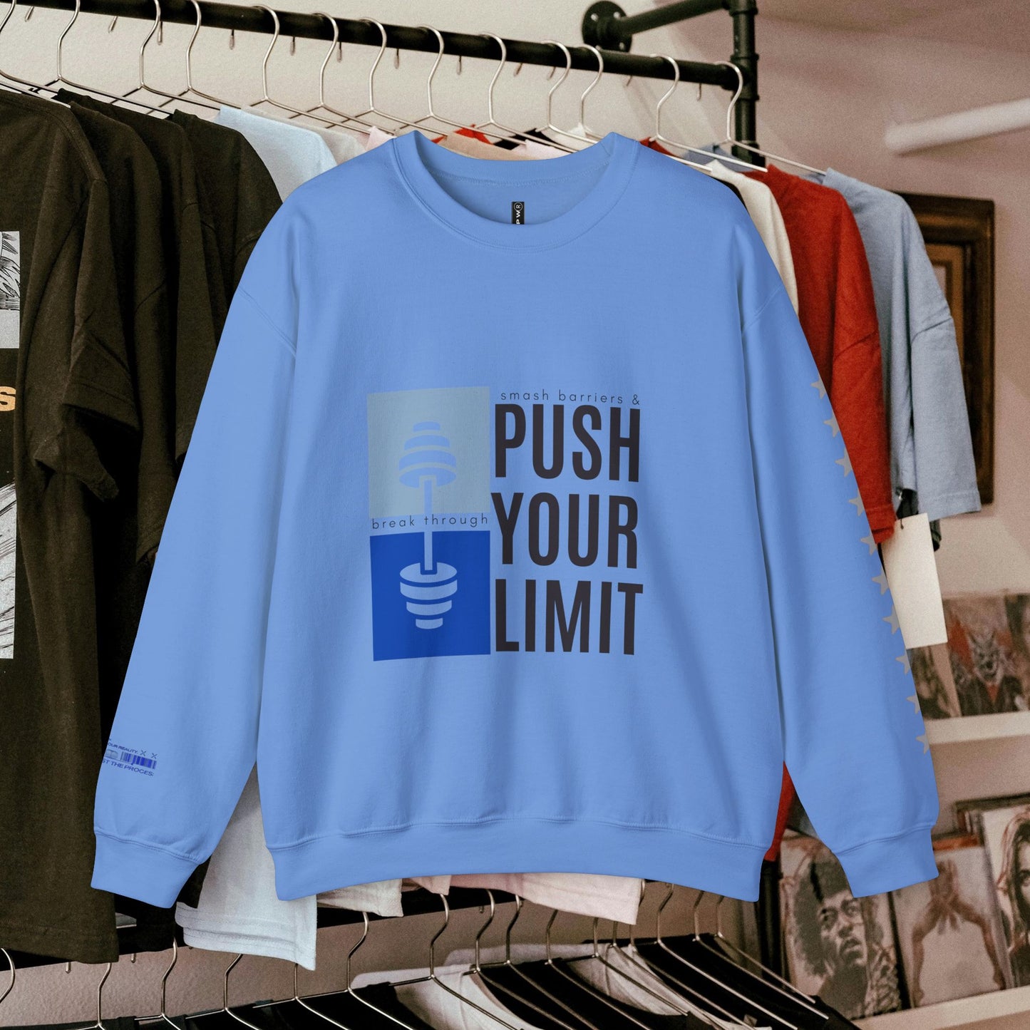 Unisex Heavy Blend™ Crewneck Sweatshirt_ N+ Series UHBCSS PT2WW027_ Limited Edition by WesternWaves: