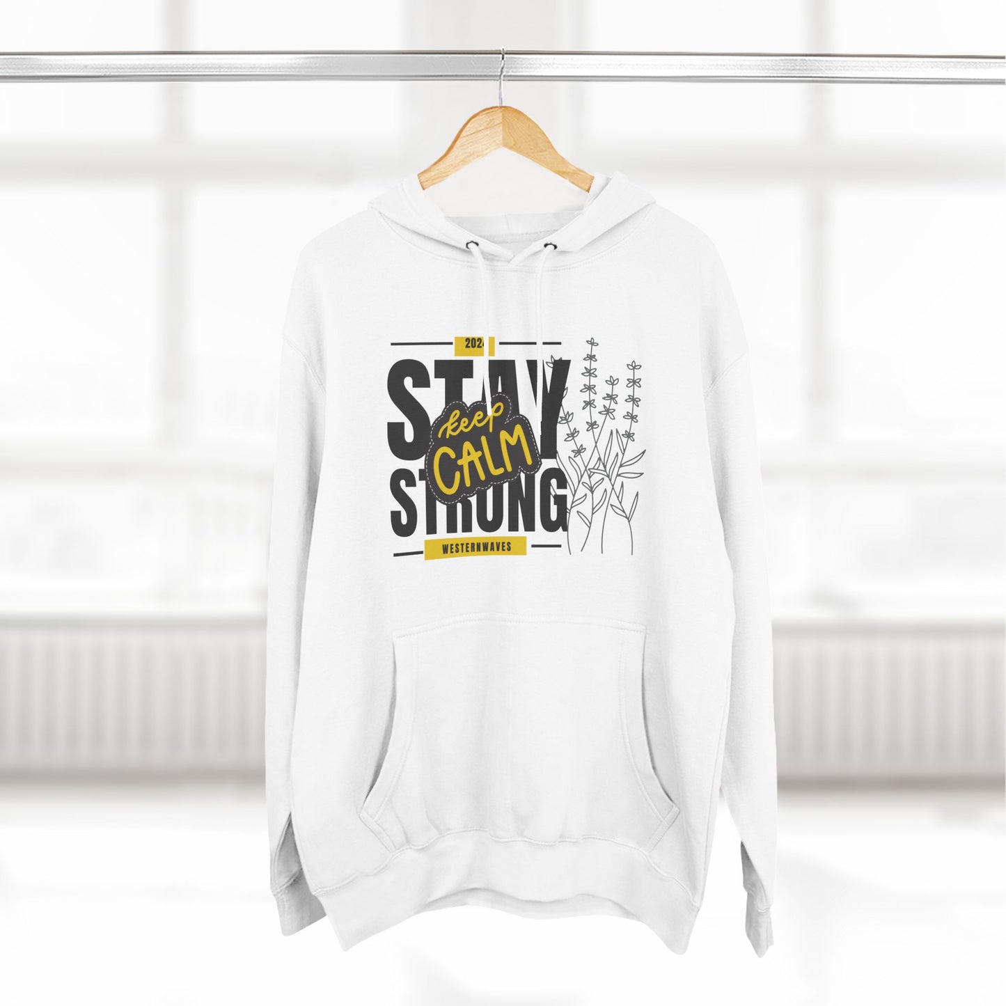 Three-Panel Fleece Hoodie_ N3+ Series PFH PT2WW001_ Limited Edition Sustainable Fashion by WesternWaves: