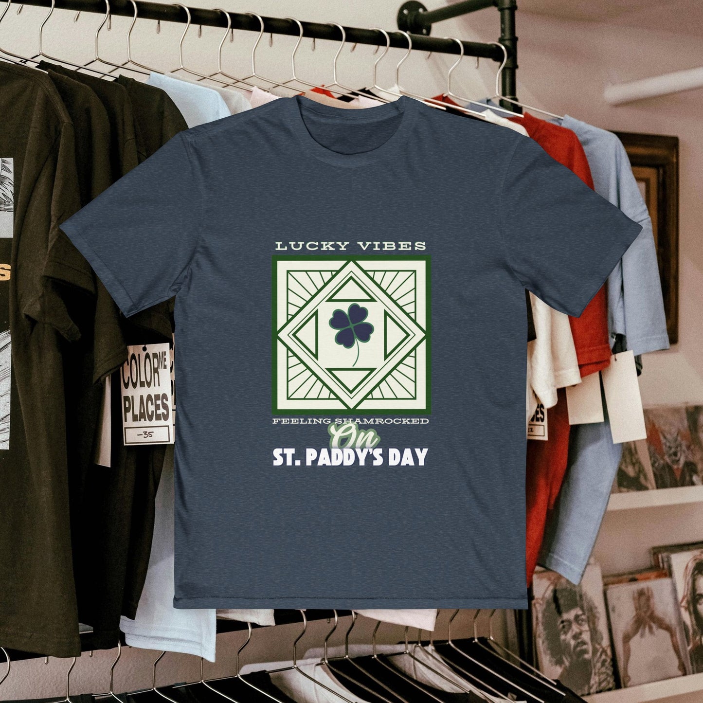 Men's Very Important Tee_ N3+ Series MVITEE PT2WW001_ Limited Edition Paddy's Day Vibrations by WesternWaves: