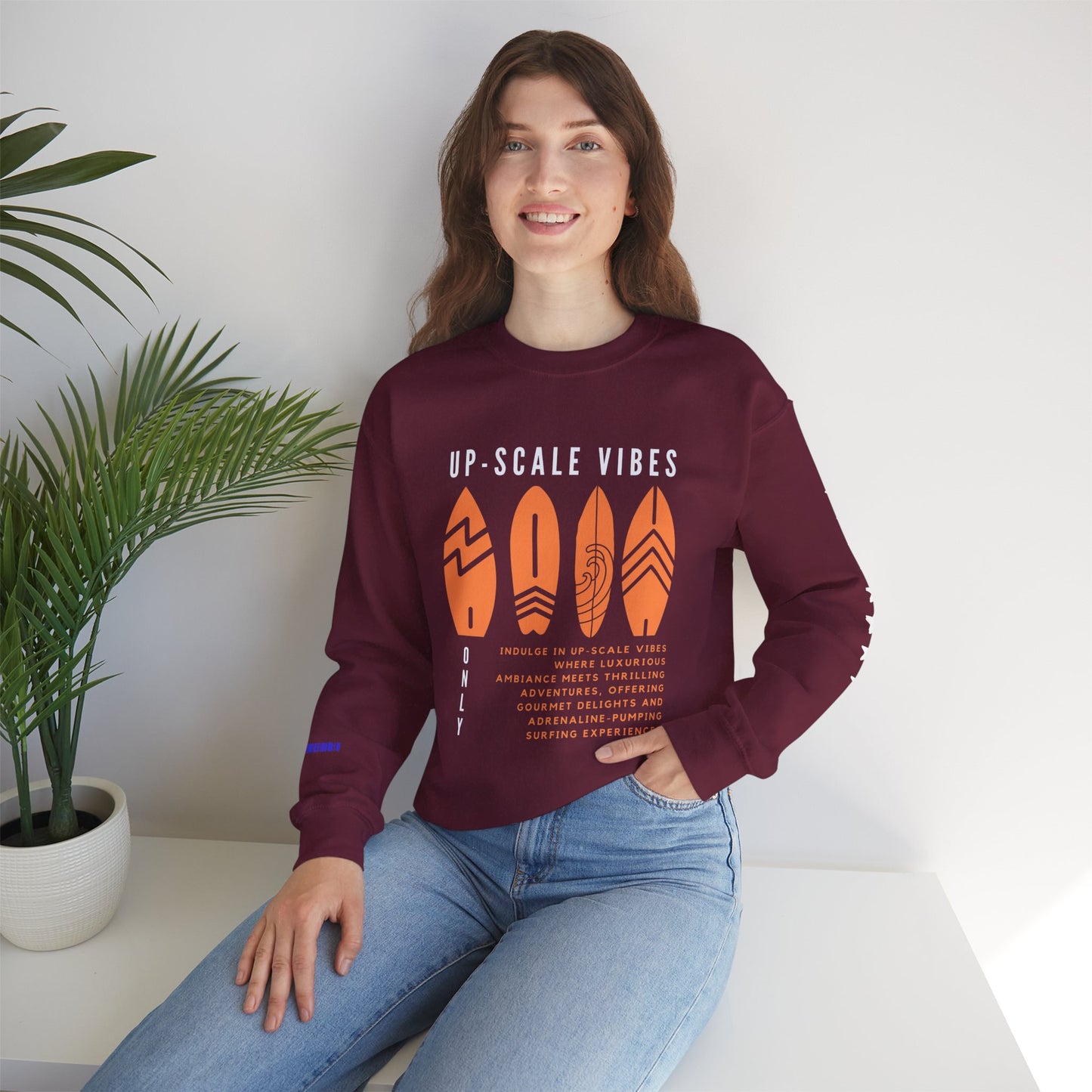 Unisex Heavy Blend™ Crewneck Sweatshirt_ N3+ Series UHBCSS PT2WW009_ Limited Edition Pure Luxury by WesternWaves:
