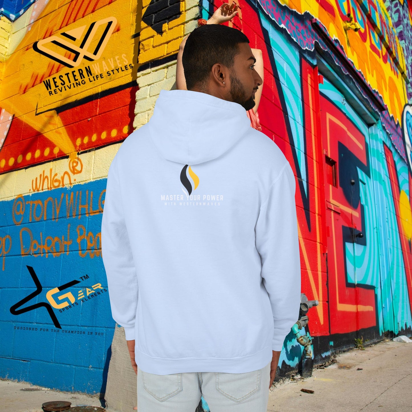 Unisex Lightweight Hooded Sweatshirt – N2+ Series USLWHSS PT2WW008_ Limited Edition Crafted Comfort by WesternWaves: