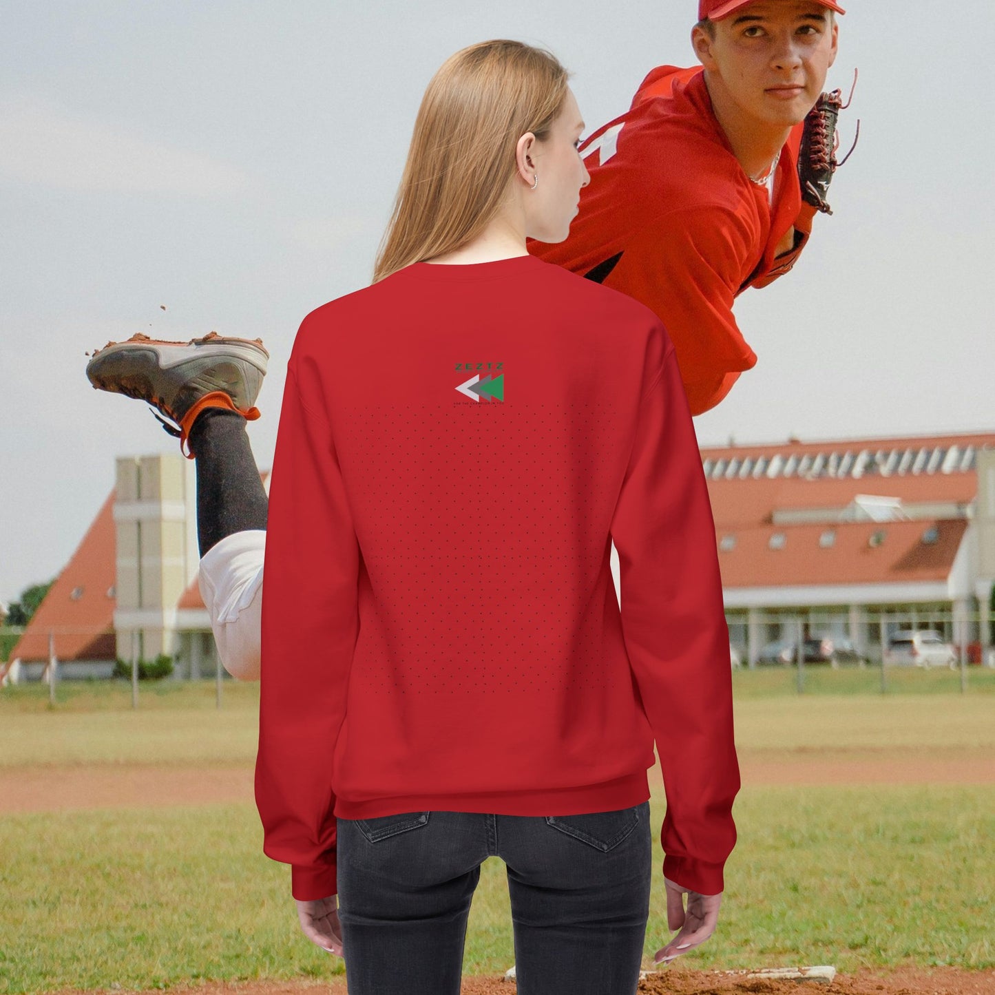 Unisex Midweight Softstyle Fleece Crewneck Sweatshirt_ N2 Series USMWSSFCNSS PT2WW001_ ‘ZeztZ’ Brand Limited Edition Statement of Style & Sustainability by WesternWaves: