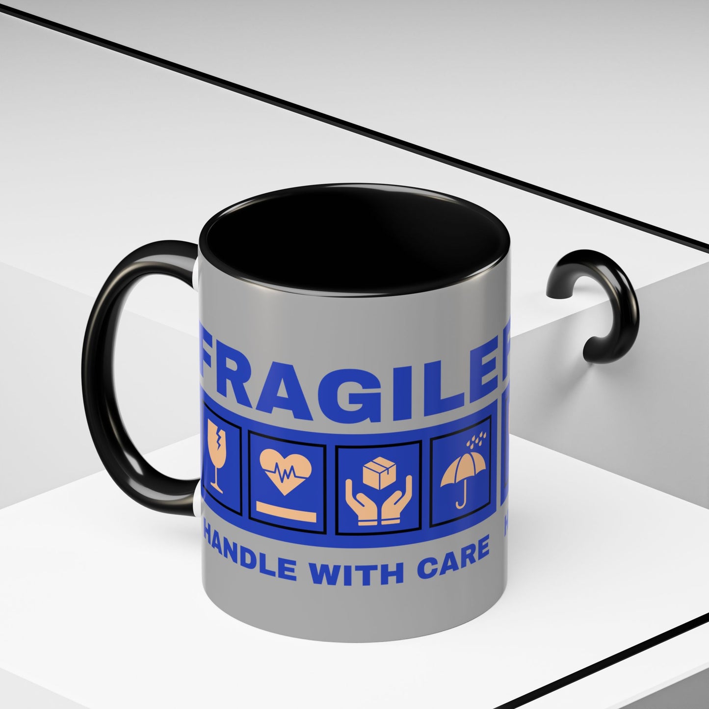 Accent Coffee Mug 11, 15oz_ N2+ Series ACM11OZ PT2WW006_ Vibrant Limited Edition Design by WesternWawes:
