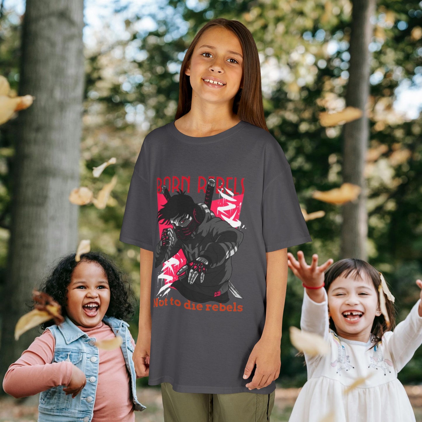 Kids Heavy Cotton™ Tee_ N3+ Series KHCT PT2WW004_ Limited Edition Durable Comfort for Every Adventure by WesternWaves:
