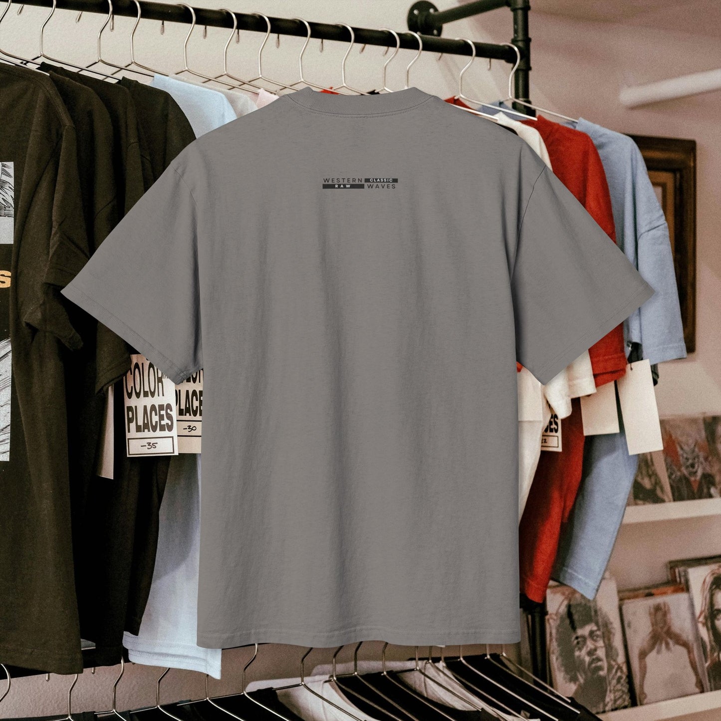 Unisex Heavy Faded Tee_ N7* Series USHFTEE PT2WW013_ Limited Edition Heavy Faded Tee by WesternWaves: