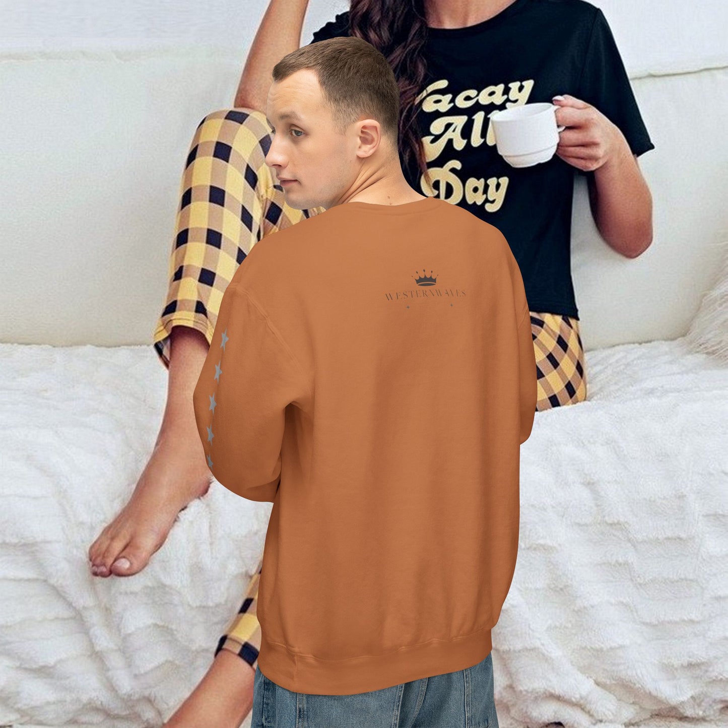 Unisex Lightweight Sweatshirt_ N7+ Series USLWSS PT2WW001_ Limited Edition by WesternWaves: