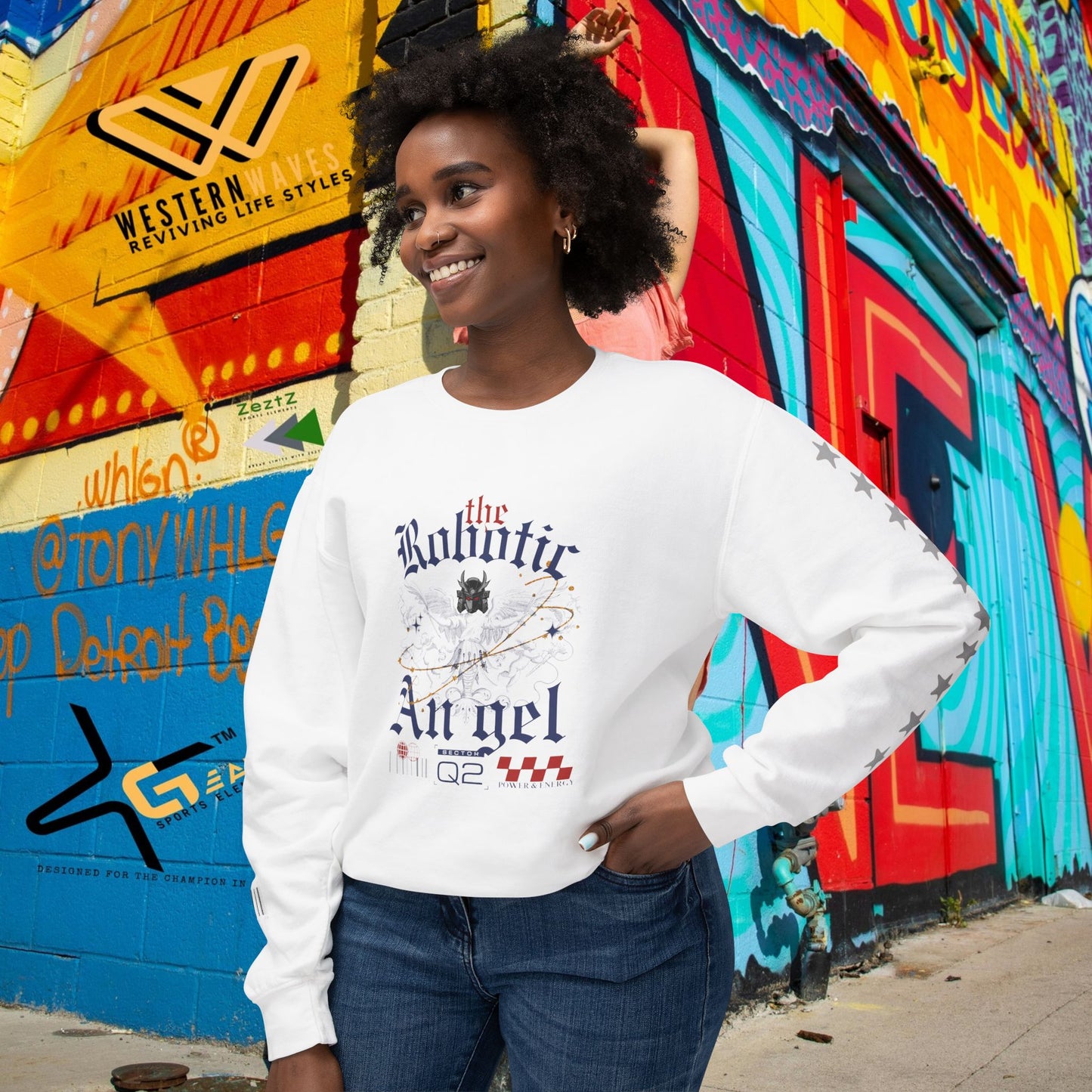 Unisex Lightweight Crewneck Sweatshirt_ N3+ Series ULWCSS PT2WW012_ Limited Edition Unparalleled Quality by WesternWaves: