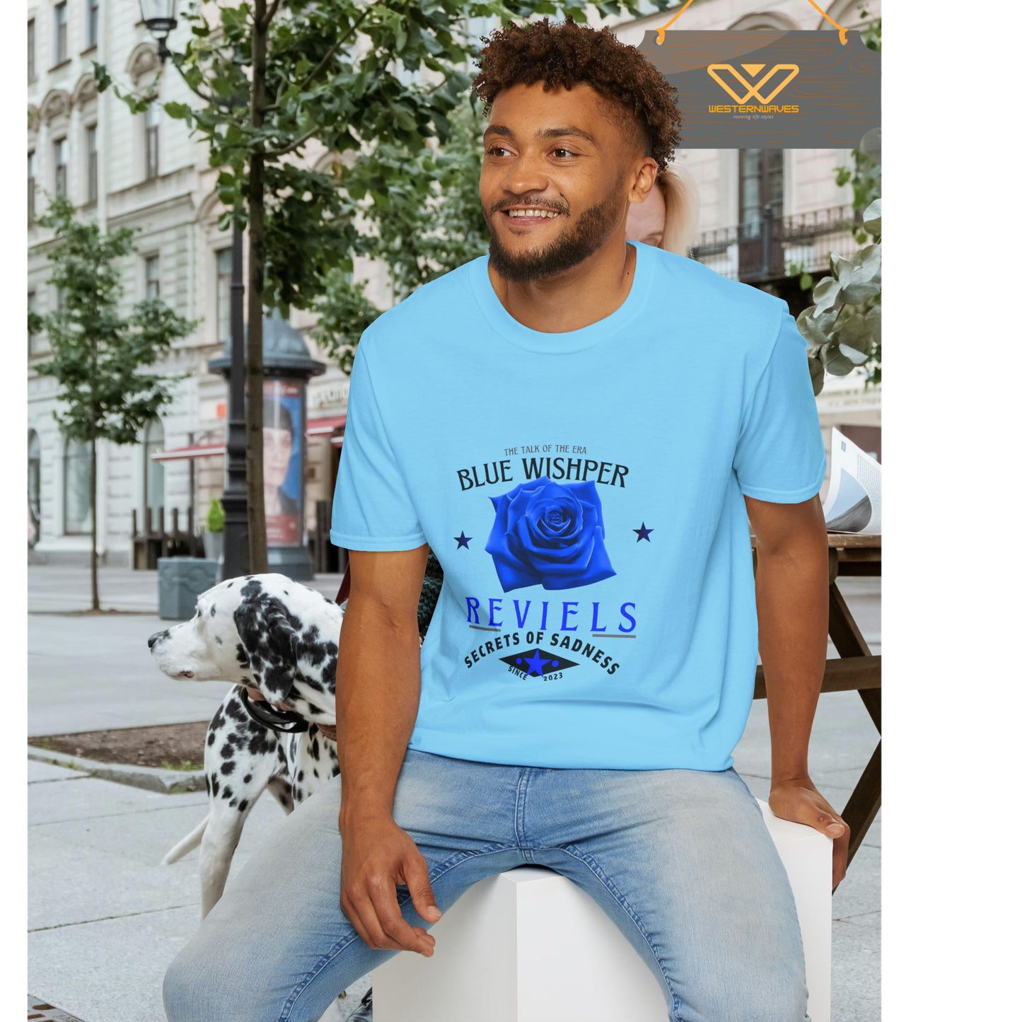 Unisex Softstyle T-Shirt_ N3+ Series USSTS FT2WW005_ Limited Edition Redefines & Relaxation by WesternWaves: