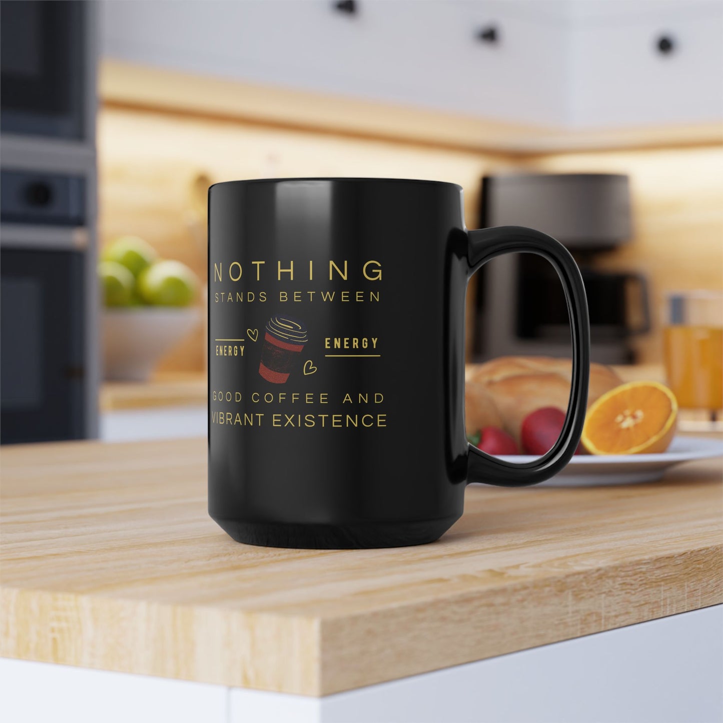 Black Mug 15oz_ N7+ Series BLACKMUG PT2WW001_ Limited Edition Stylish Mug by WesternWawes: