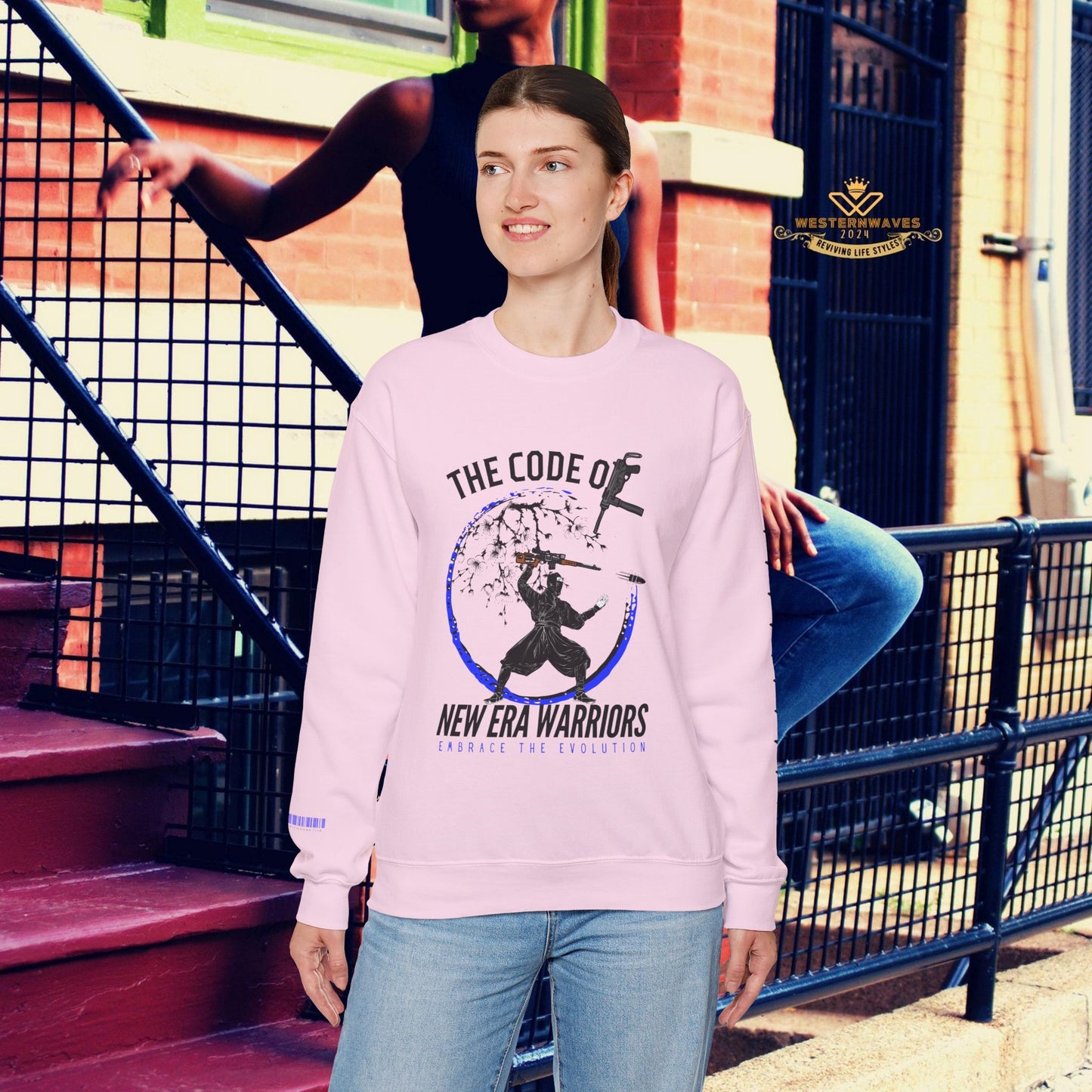 Unisex Heavy Blend™ Crewneck Sweatshirt_ N3+ Series UHBCSS PT2WV010_ Limited Edition Timeless Style by WesternWaves: