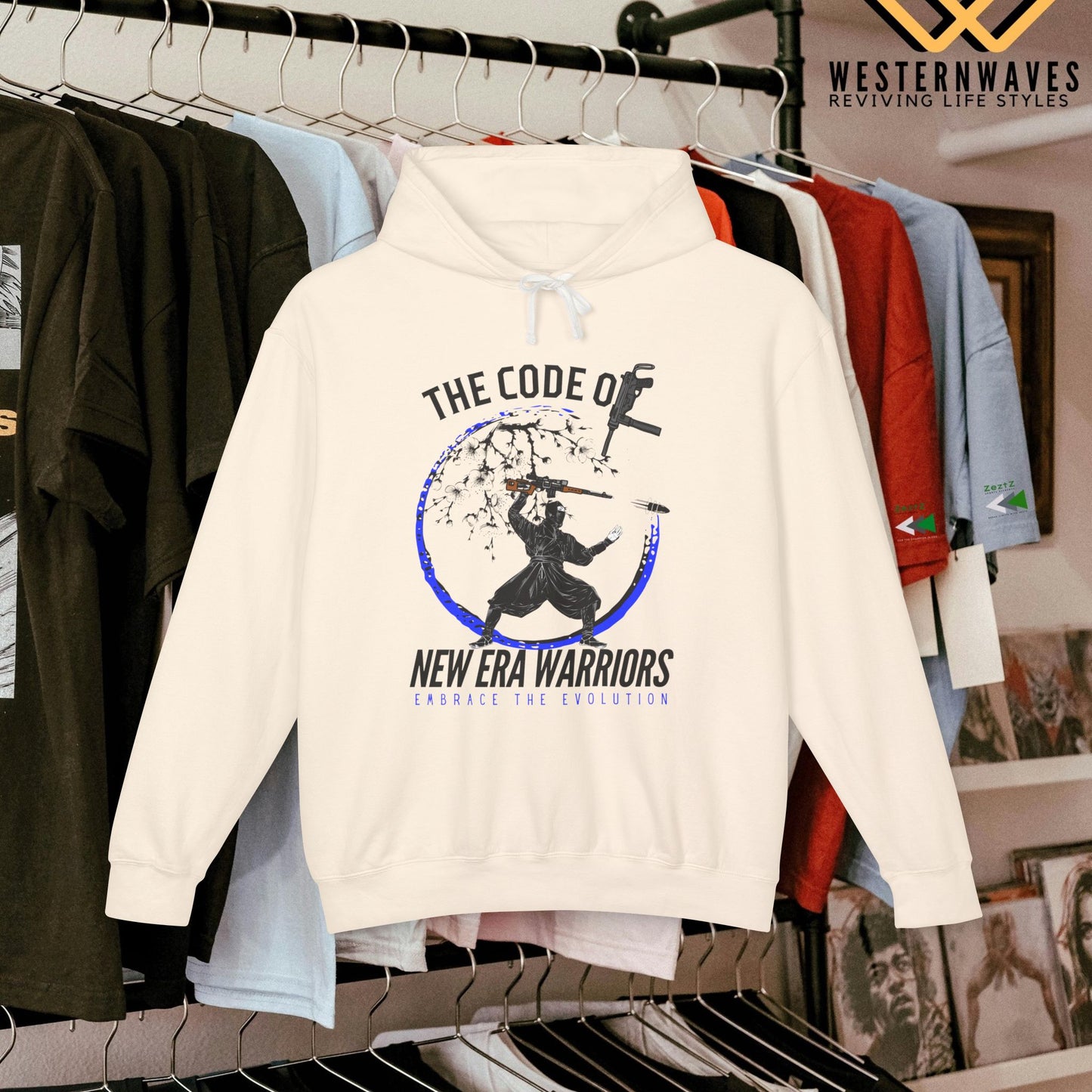 Unisex Lightweight Hooded Sweatshirt – N2+ Series SPW USLWHSS PT2WW014_ Limited Edition Crafted Comfort by WesternWaves: