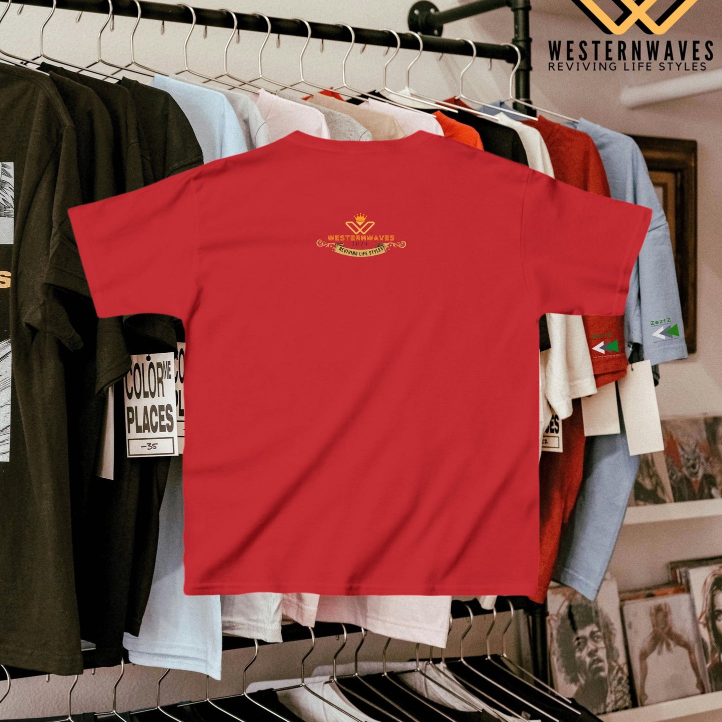 Kids Heavy Cotton™ Tee_ N2+ Series KHCT PT2WW003_ Limited Edition Durable Comfort for Every Adventure by WesternWaves: