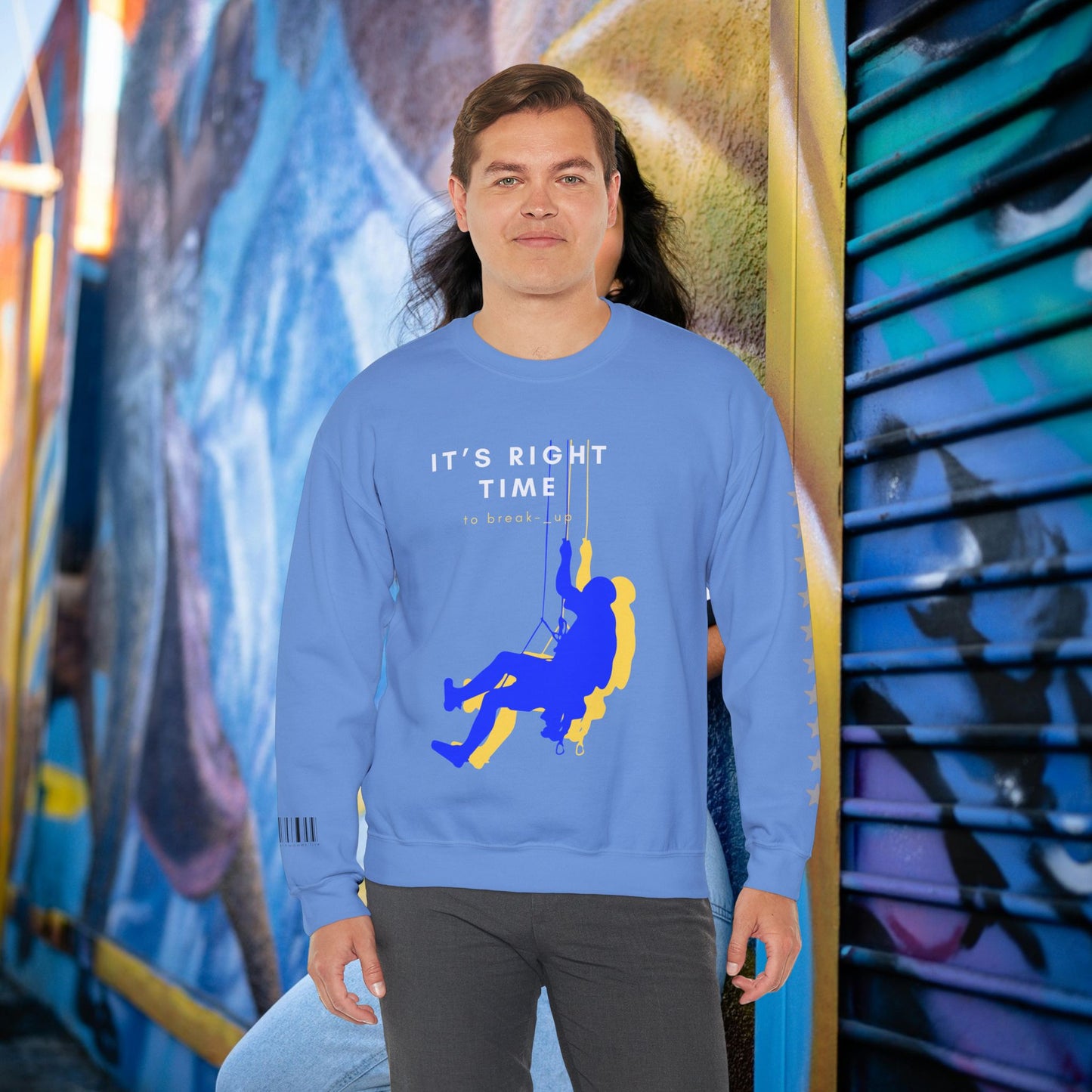Unisex Heavy Blend™ Crewneck Sweatshirt_ N3+ Series UHBCSS PT2WW020_ Limited Edition by WesternWaves: