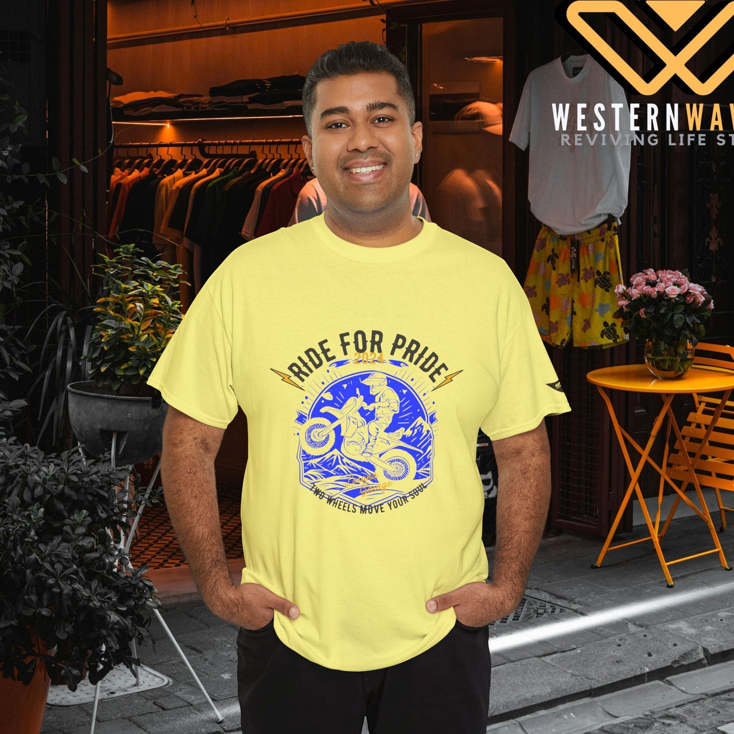 Unisex Heavy Cotton Tee_ Crafted from premium 100% cotton_ N3+ Series UHCT PT2WV004_ Limited Edition by WesternWaves: