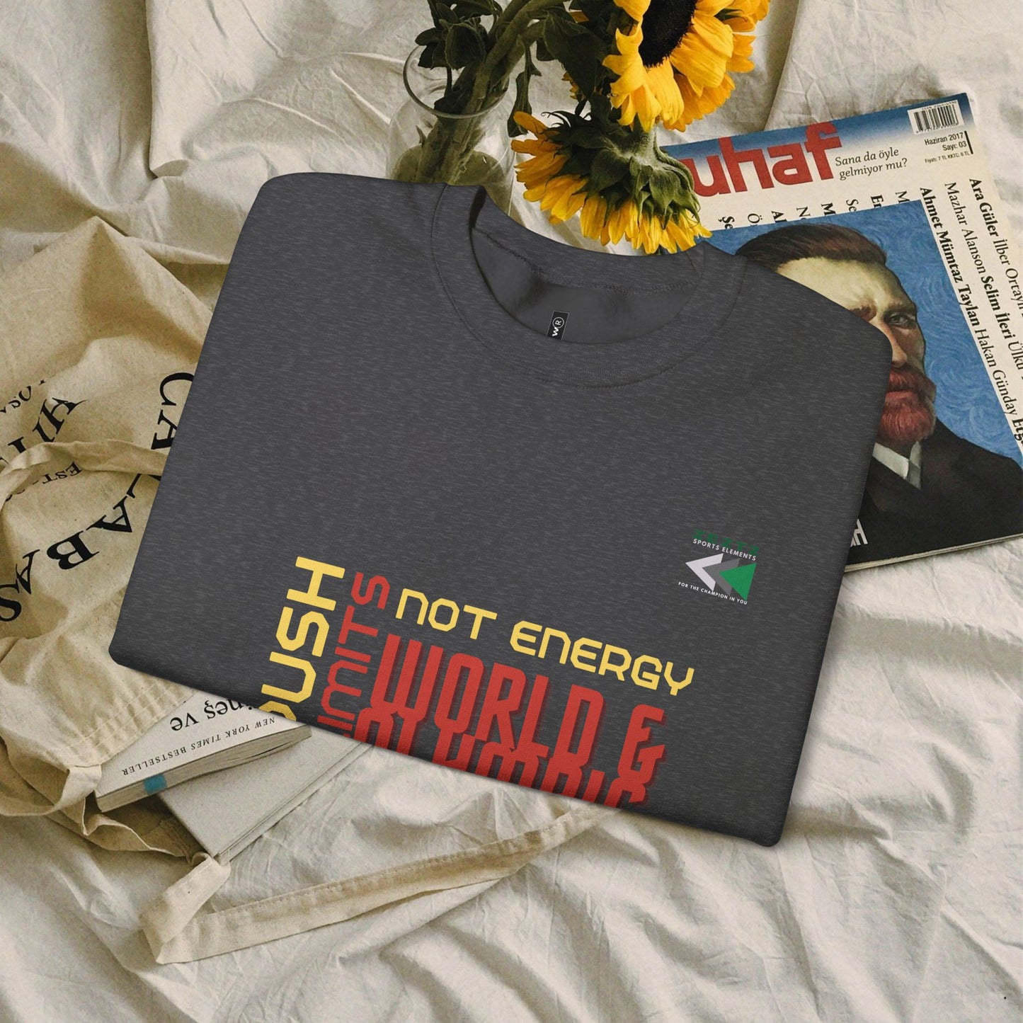Unisex Heavy Blend™ Crewneck Sweatshirt_ N2 Sports Series UHBCSS PT2WW006_ Limited Edition ‘Zeztz’ Brand Sports Elements by WesternWaves: