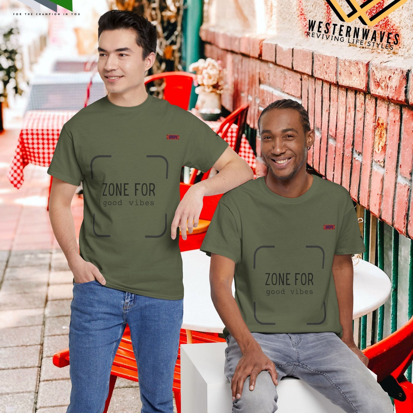 Unisex Heavy Cotton Tee_ 20 July 2025_ Limited Edition Unique Summer Wear_ by WesternWaves: