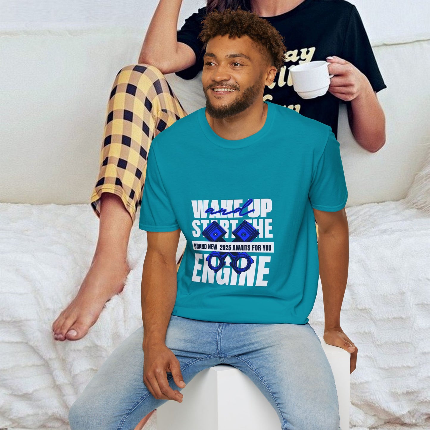 Unisex Softstyle T-Shirt_ N3+ Series USSTS FT2WW004_ Redefine Relaxation Limited Edition by WesternWaves: