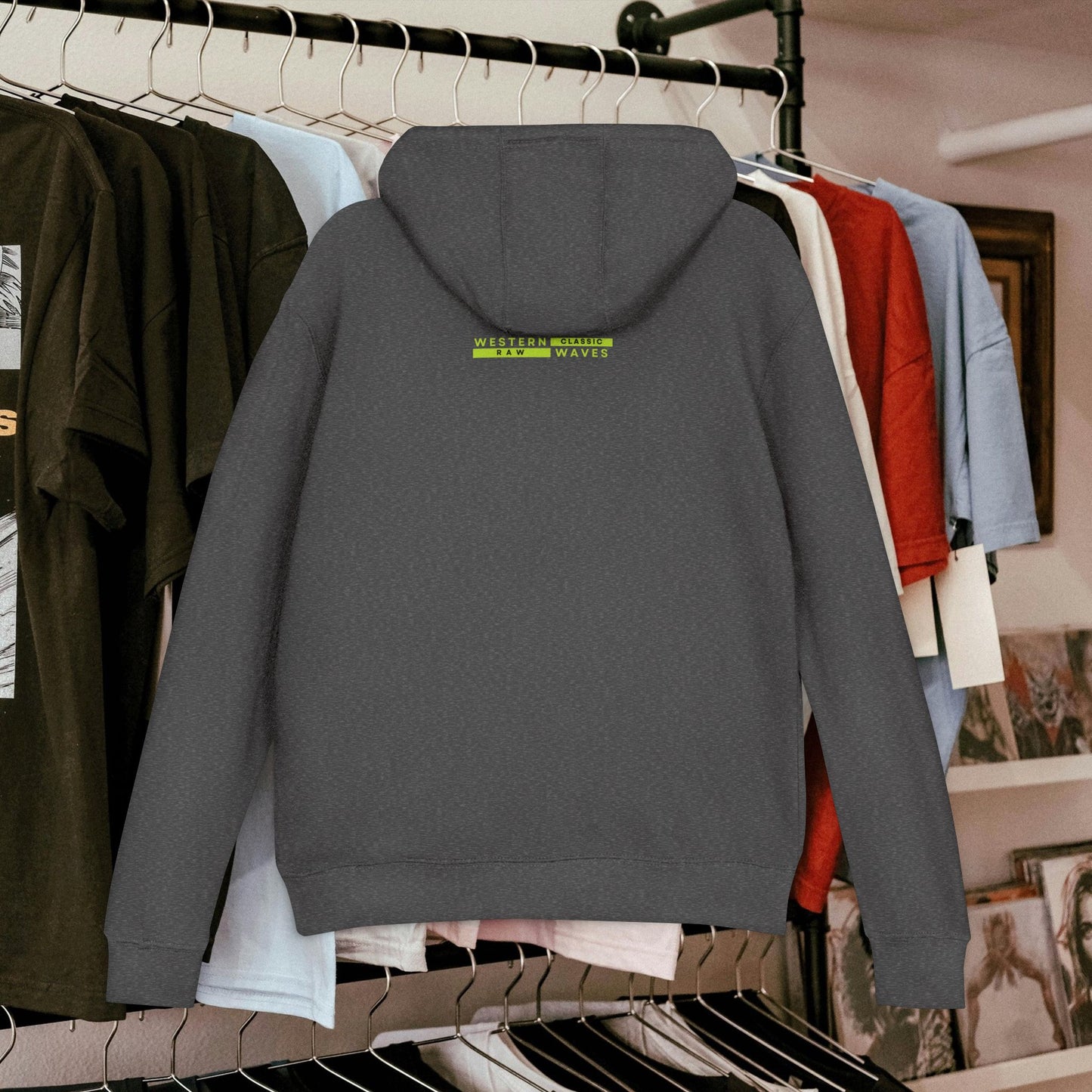 Unisex French Terry hoodie_ N8* Series USFTH PT2WW001_ Limited Edition Everyday Comfort by WesternWaves: