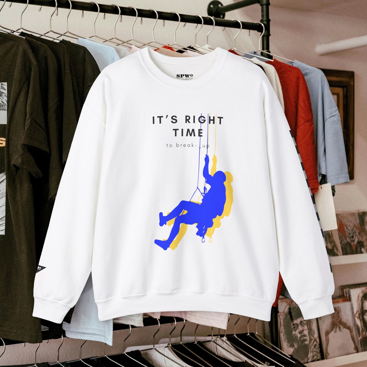 Unisex Heavy Blend™ Crewneck Sweatshirt_ N3+ Series UHBCSS PT2WW019_ Limited Edition by WesternWaves: