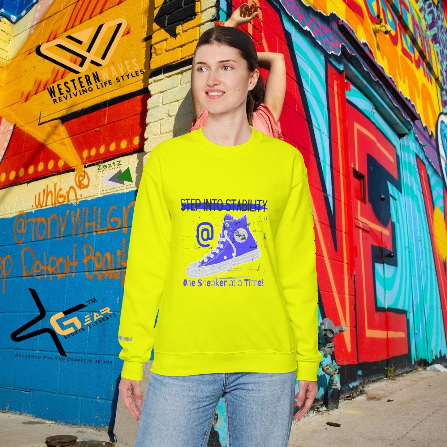 Unisex Heavy Blend™ Crewneck Sweatshirt_ N3+ Series UHBCSS PT2WW031_ Limited Edition Pure Luxury By WesternWaves: