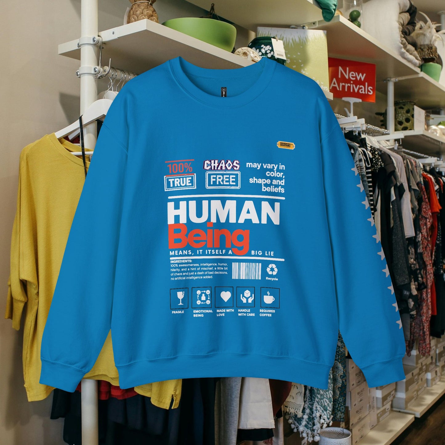 Unisex Heavy Blend™ Crewneck Sweatshirt_ N2 Series UHBCSS PT2WW019_ Limited Edition Pure Luxury By WesternWaves: