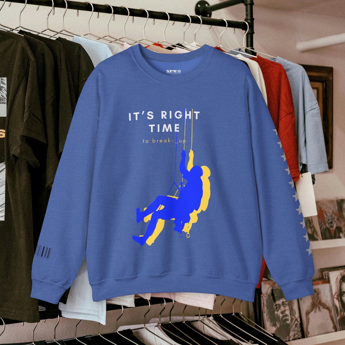 Unisex Heavy Blend™ Crewneck Sweatshirt_ N3+ Series UHBCSS PT2WW020_ Limited Edition by WesternWaves: