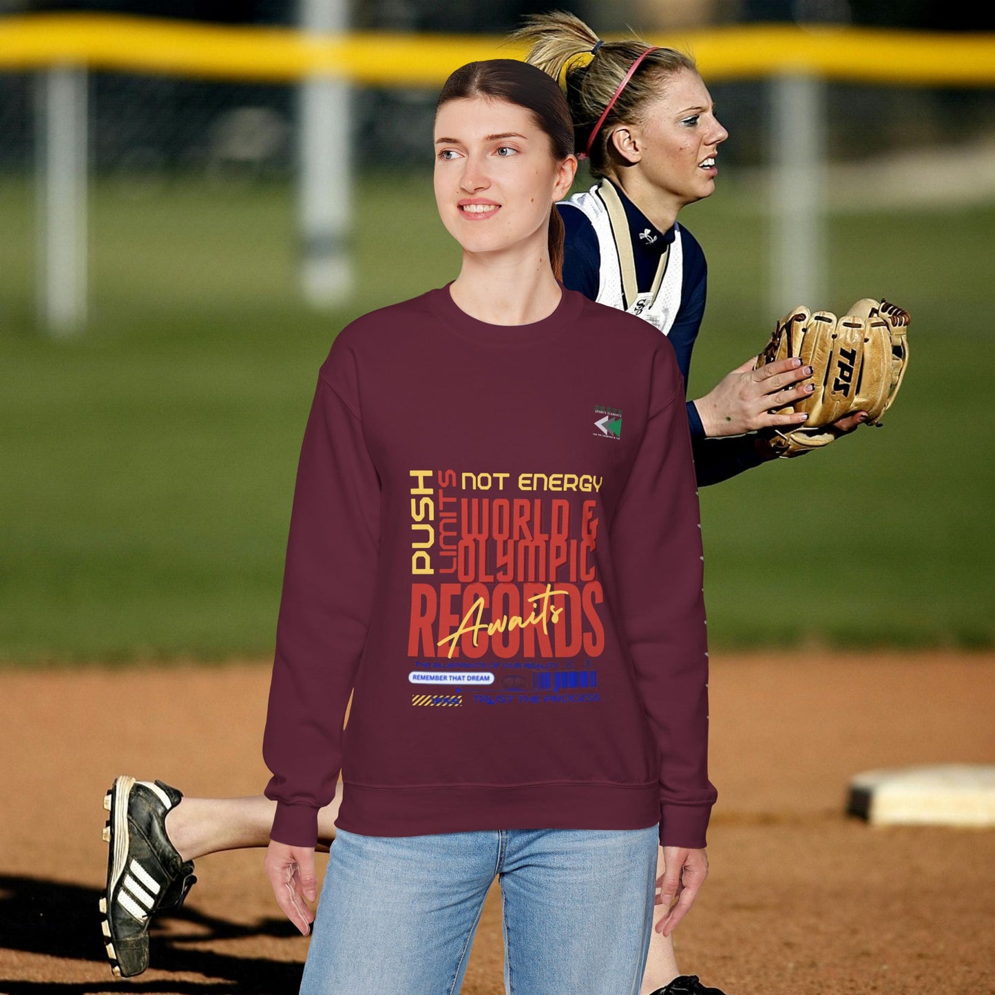 Unisex Heavy Blend™ Crewneck Sweatshirt_ N2 Sports Series UHBCSS PT2WW006_ Limited Edition ‘Zeztz’ Brand Sports Elements by WesternWaves:
