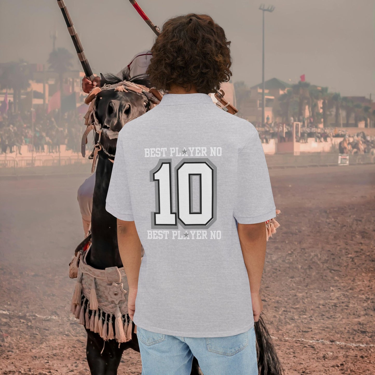 Men's Piqué Polo Classic Shirt – N2 Series MPPOLOCS PT2WW003_ Limited Edition Timeless Elegance of ‘Zeztz' Sports Brand by WesternWaves:
