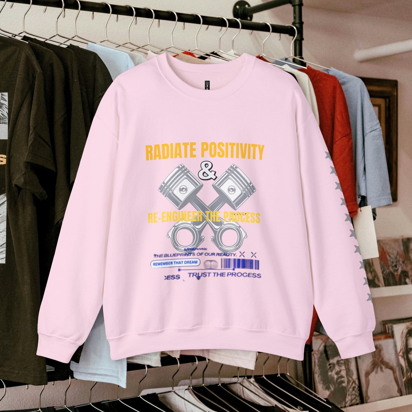 Unisex Heavy Blend™ Crewneck Sweatshirt_ N2 Series UHBCSS PT2WW004_ Limited Edition Pure Luxury by WesternWaves: