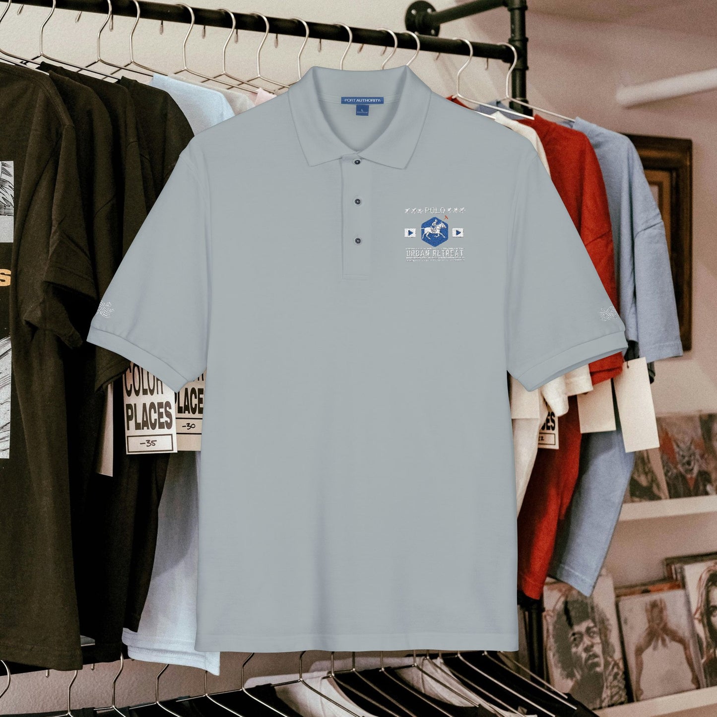 Unisex Polo Shirt_ Series N8+ USPOLOS PT2WW001_ LYVIDA 001_ Limited Edition Casual Fashion by WesternWaves: