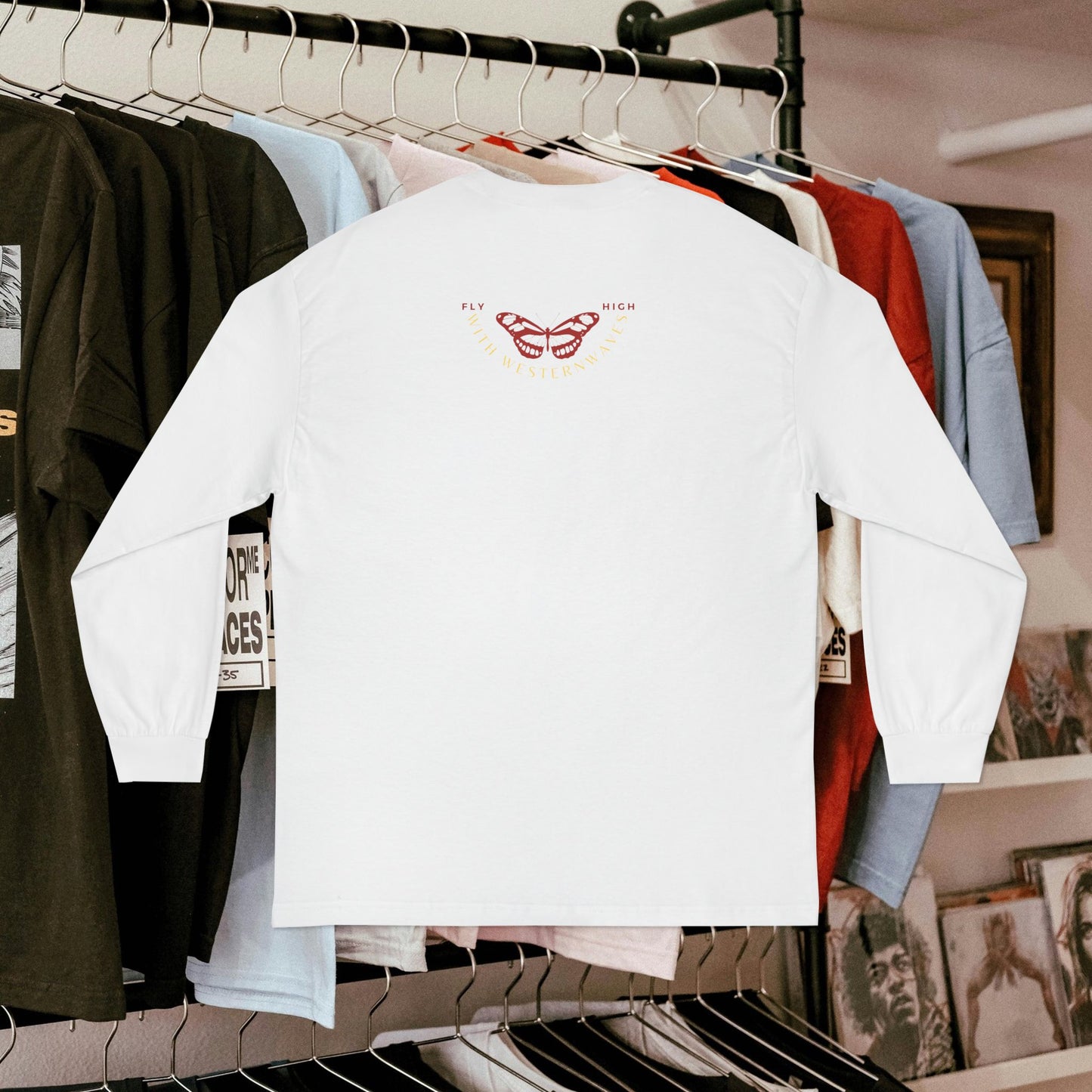 Unisex Classic Long Sleeve T-Shirt_ N2 Series CLSTS PT2WW001_ Limited Edition 100% US Cotton product by WesternWaves: