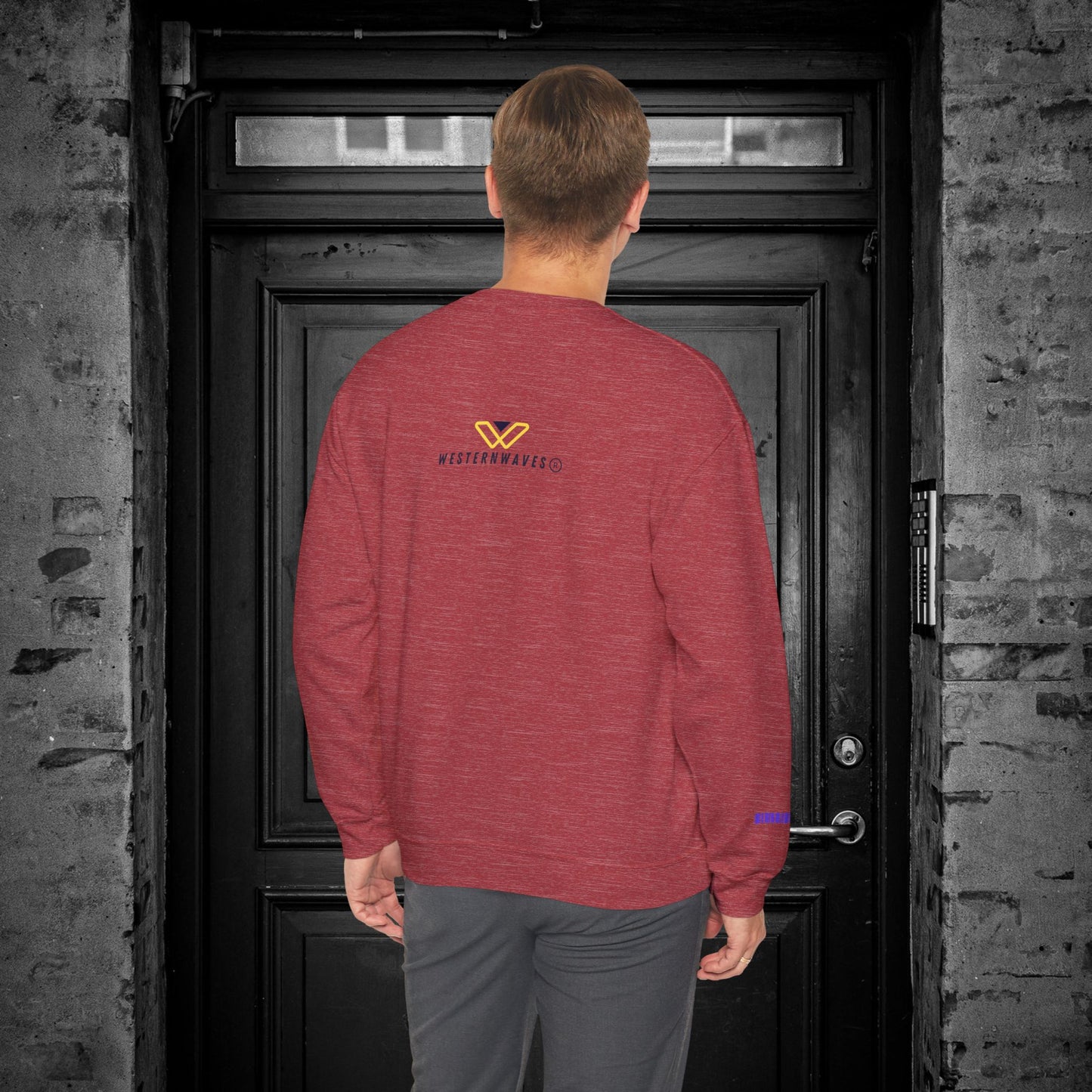 Unisex Heavy Blend™ Crewneck Sweatshirt_ N2+ Series UHBCSS PT2WW027_ Limited Edition Pure Luxury By WesternWaves: