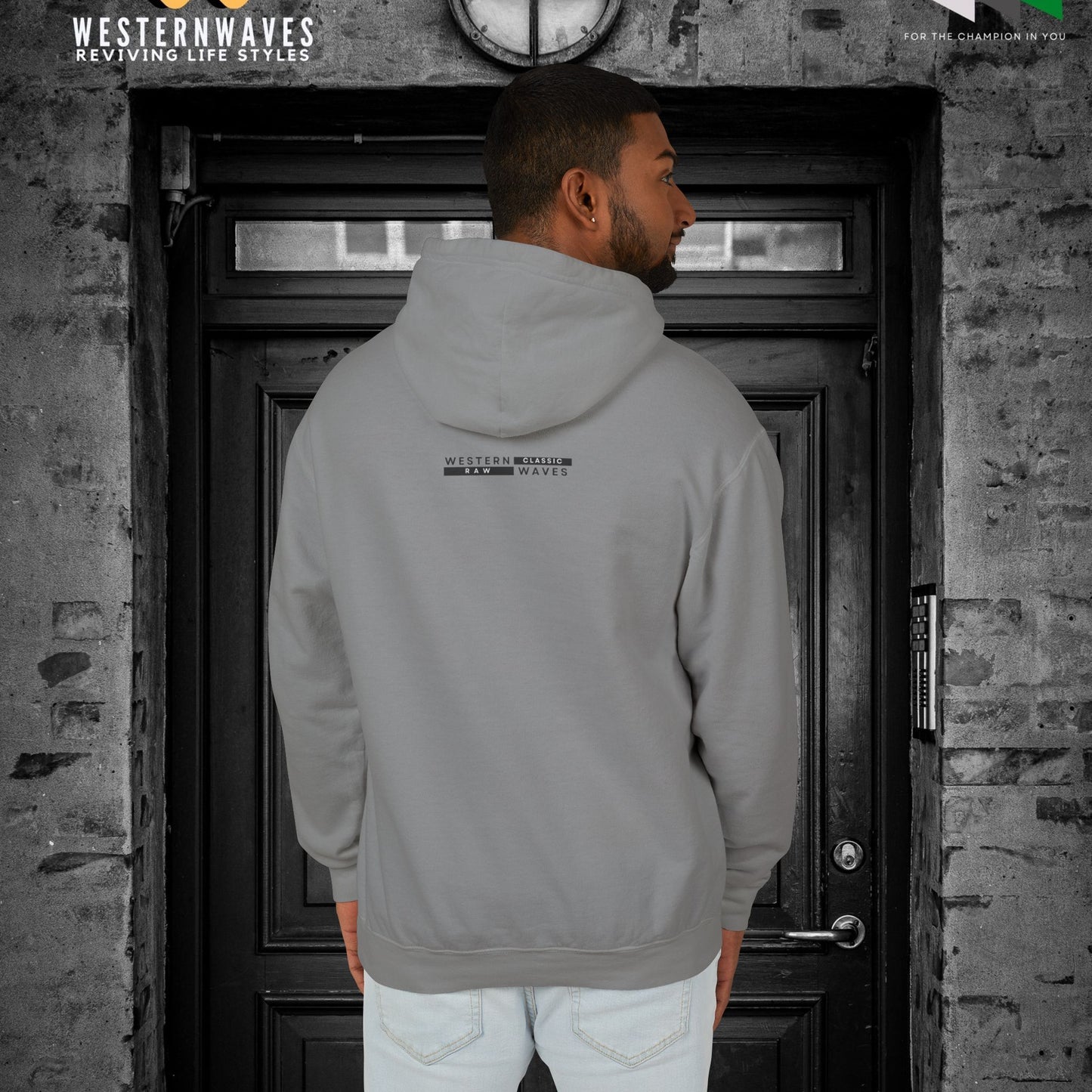 Unisex Lightweight Hooded Sweatshirt – N2+ Series USLWHSS PT2WW024_ Limited Edition Crafted Comfort by WesternWaves: