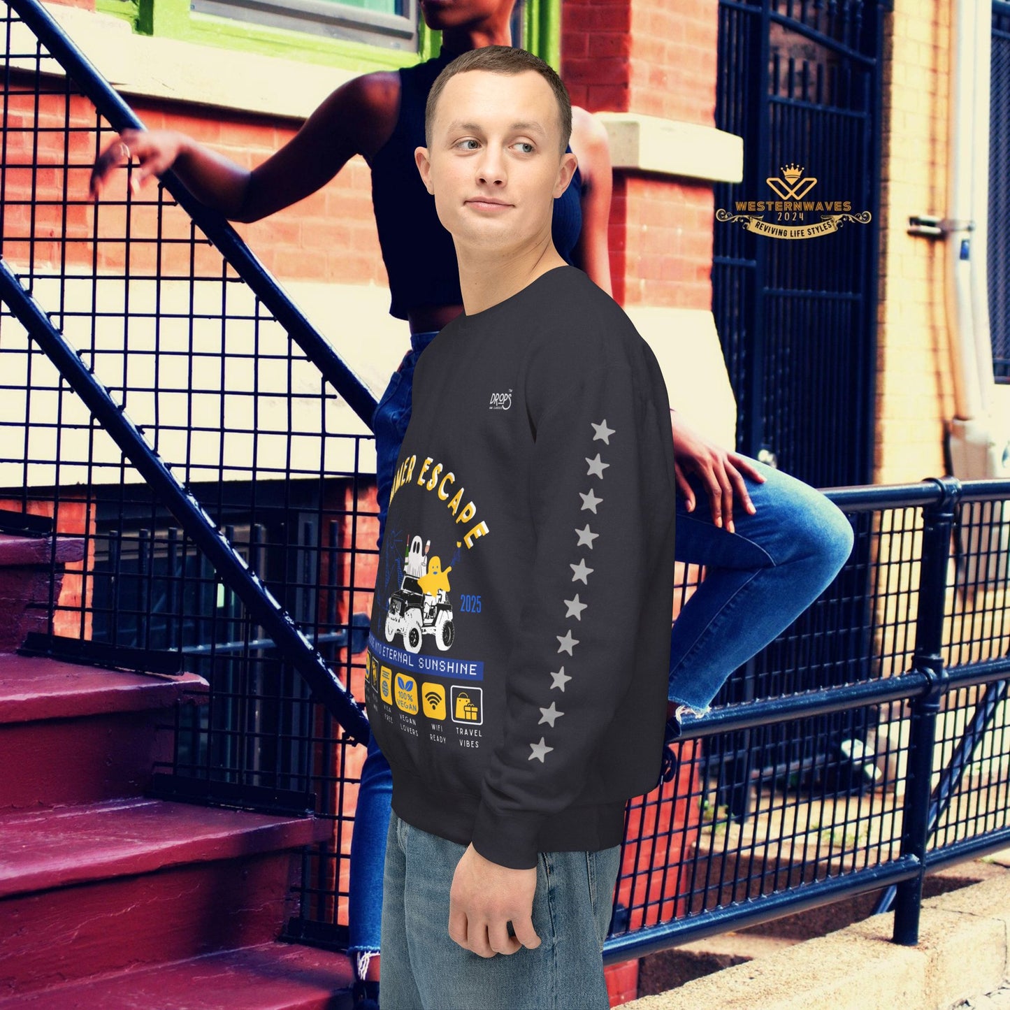 Unisex Summer Escape Crewneck Sweatshirt - Cruise into Eternal Sunshine_ 10 May 2025_ 001