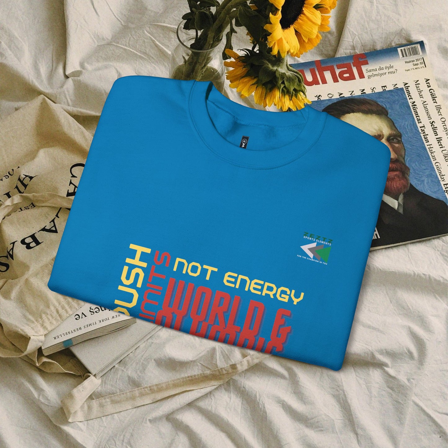 Unisex Heavy Blend™ Crewneck Sweatshirt_ N2 Sports Series UHBCSS PT2WW006_ Limited Edition ‘Zeztz’ Brand Sports Elements by WesternWaves: