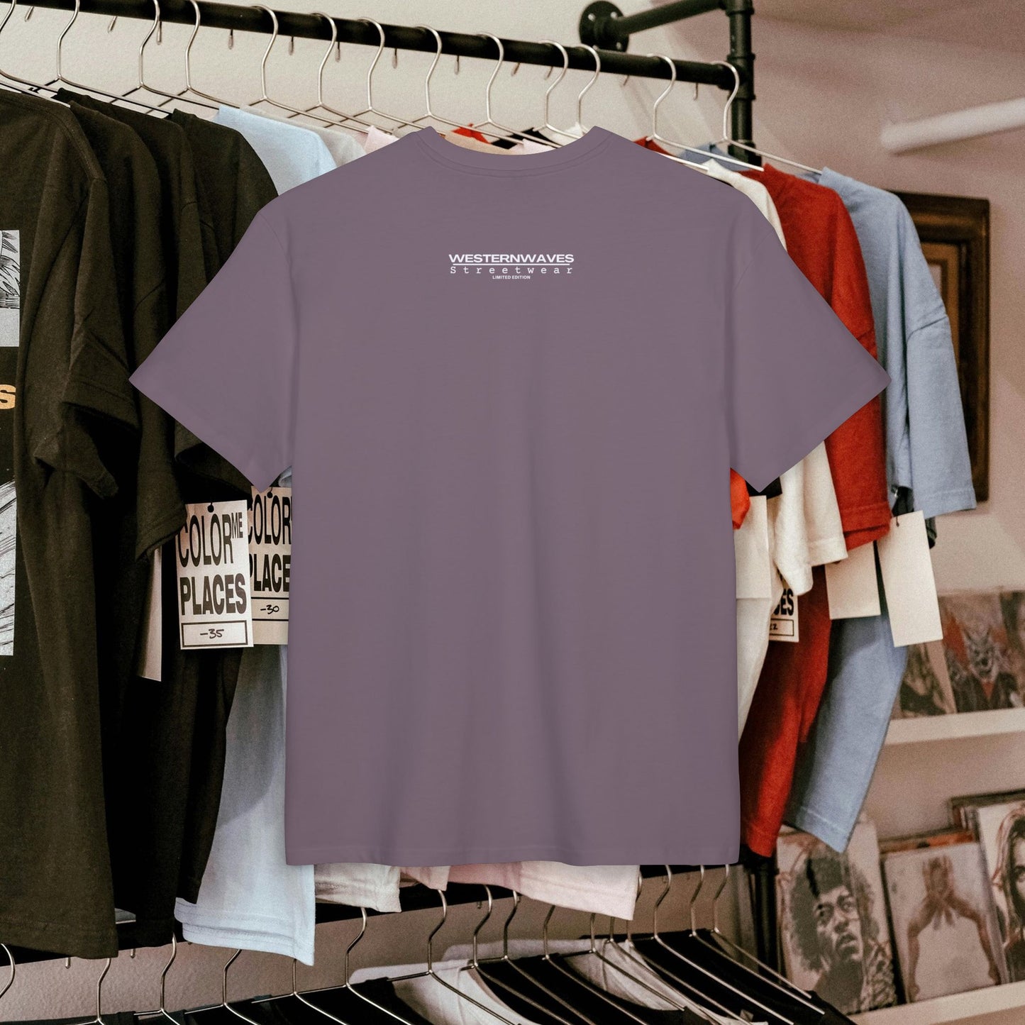 Unisex Heavy Oversize Tee_ N8+ Series USHOSTEE_ PT2WW002_ Limited Edition Urban Fashion Tee by WesternWaves: