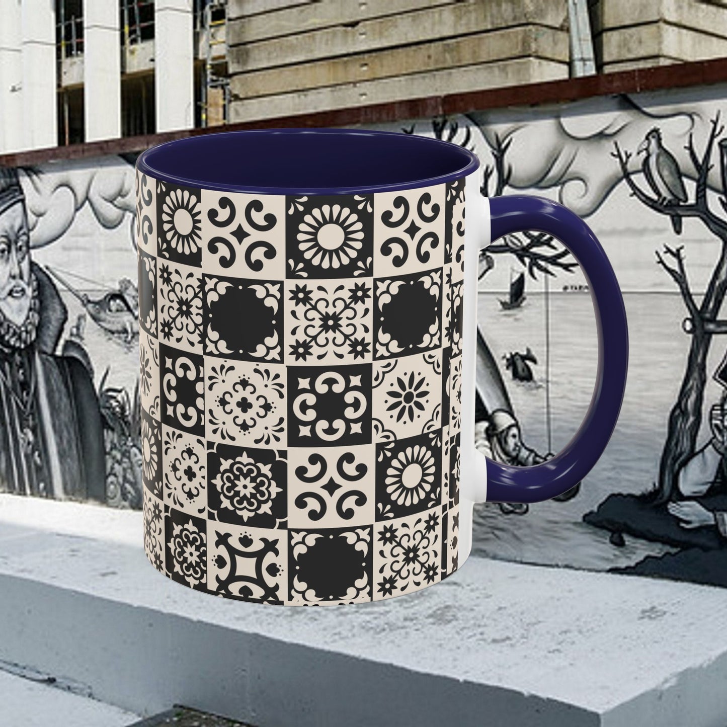 Accent Coffee Mug (11, 15oz)_ N+ Series ACMUG PT2WW004_ Limited Edition Mug by WesternWaves