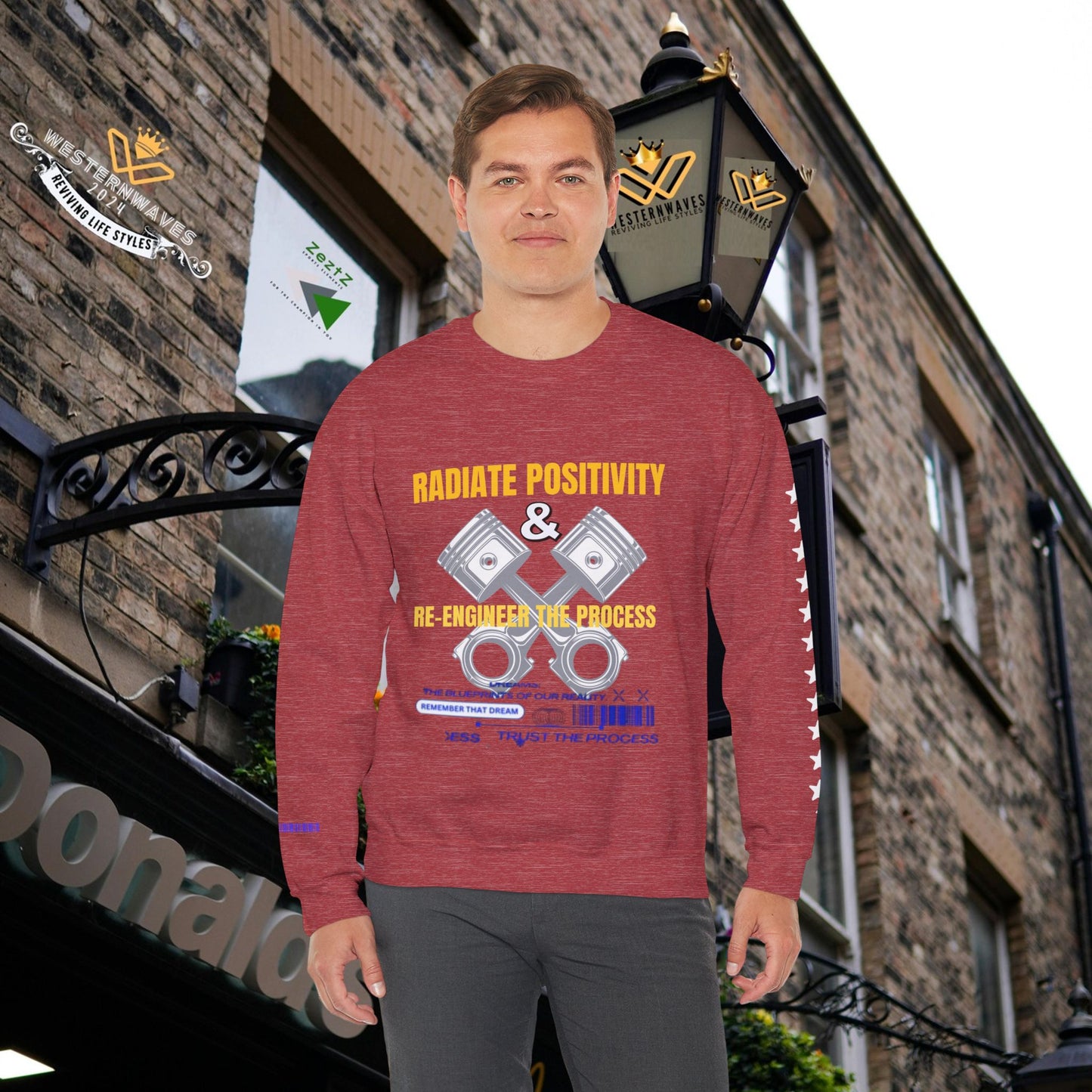 Unisex Heavy Blend™ Crewneck Sweatshirt_ N3+ Series UHBCSS PT2WW005_ Limited Edition Pure Luxury By WesternWaves: