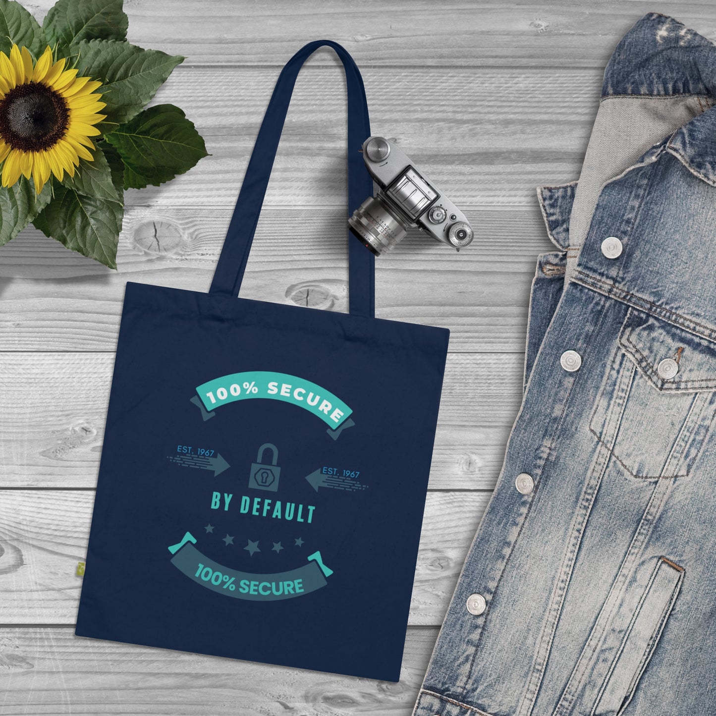 Organic Cotton Tote Bag _ N7+ Series OCTOTEBAGS PT2WW001_ Limited Edition by WesternWaves: